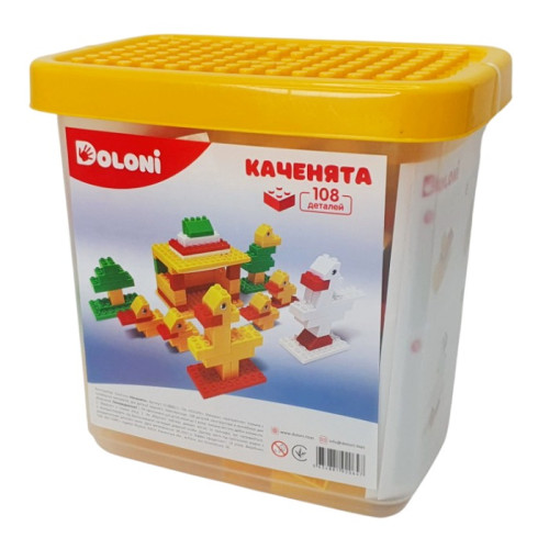 Конструктор Doloni Каченята 108 деталей в боксі (013888/11)