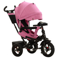 Дитячий триколісний велосипед з батьківською ручкою Tilly Impulse T-386/2 Червоний льон