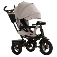 Дитячий триколісний велосипед з батьківською ручкою Tilly Impulse T-386/2 Бежевий льон