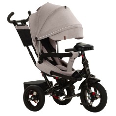 Детский трехколесный велосипед с родительской ручкой Tilly Impulse T-386/2 Бежевый лен