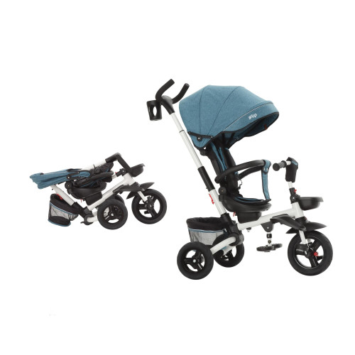 Дитячий триколісний велосипед з батьківською ручкою Tilly Flip T-390/1 Green — 13469