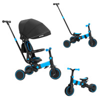Детский трехколесный велосипед с родительской ручкой Tilly Snap T-391 Blue