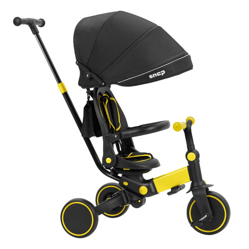 Дитячий триколісний велосипед з батьківською ручкою Tilly Snap T-391 Yellow — 13477 Дитячий триколісний велосипед з батьківською ручкою Tilly Snap T-391 Yellow — 13477
