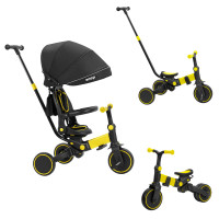 Детский трехколесный велосипед с родительской ручкой Tilly Snap T-391 Yellow