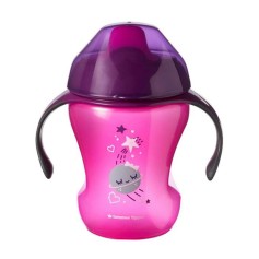 Поїлка-непроливайка з ручками Tommee Tippee Easy Drink, 230 мл, рожевий 6м+ (471093)
