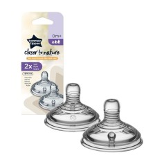 Набір із 2-х силіконових сосок Tommee Tippee, багатопоточні 0м+ (245847)