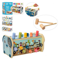 Деревянная развивающая игрушка Стукачка Tree Toys лабиринт, ксилофон, 25,5-15-15,5 см (MD 2415)