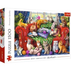 Пазли Trefl Кошенятка на дивані 1500 елементів (26198)