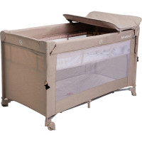 Кровать-манеж детская со вторым ярусом Velano Tino Beige (46161)