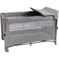 Ліжко-манеж дитяче з другим ярусом Velano Tino Light grey (46159)
