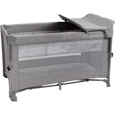 Ліжко-манеж дитяче з другим ярусом Velano Tino Light grey (46159)