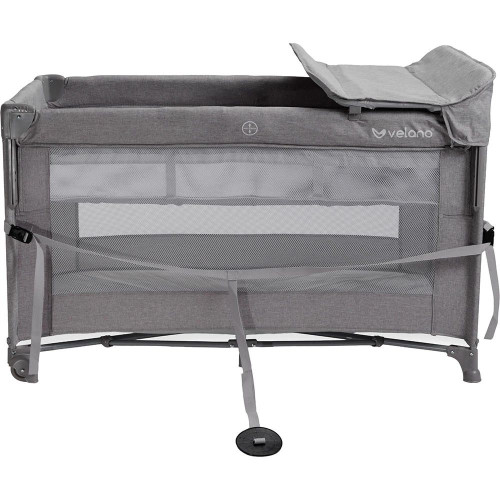 Ліжко-манеж дитяче з другим ярусом Velano Tino Light grey (46159) — 23202