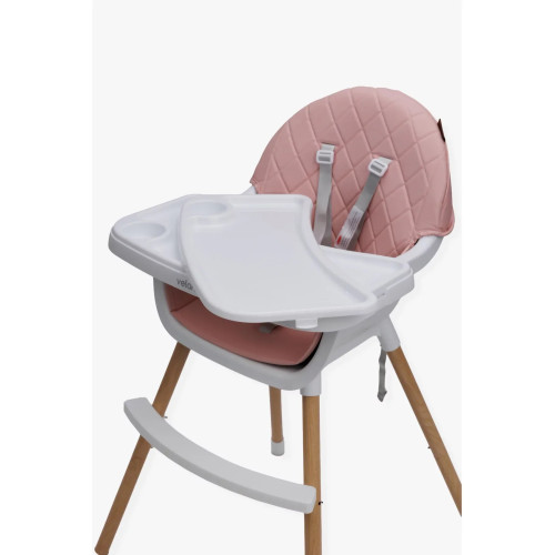 Стілець для годування 2в1 Velano Evo, pink — 23130
