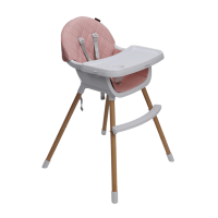 Стул для кормления 2в1 Velano Evo, pink