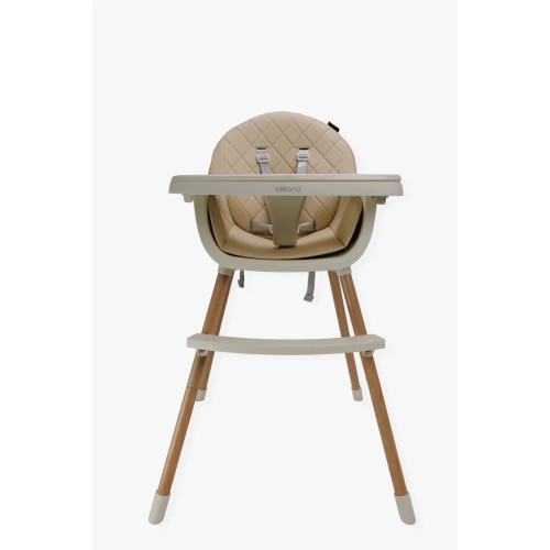 Стілець для годування 2в1 Velano Evo, beige — 23131