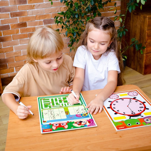 Дошка-тренажер Vladi Toys Годинник та розпорядок дня (VT5010-29) — 18145