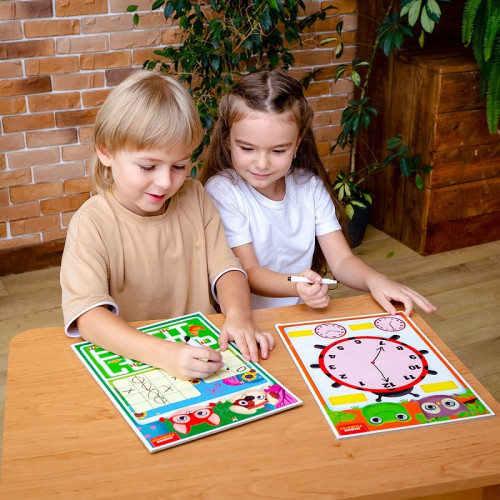 Дошка-тренажер Vladi Toys Годинник та розпорядок дня (VT5010-29) — 18145