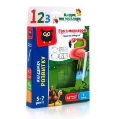 Игра с маркером Vladi Toys Пиши и стирай, Цифры и примеры (VT5010-14)