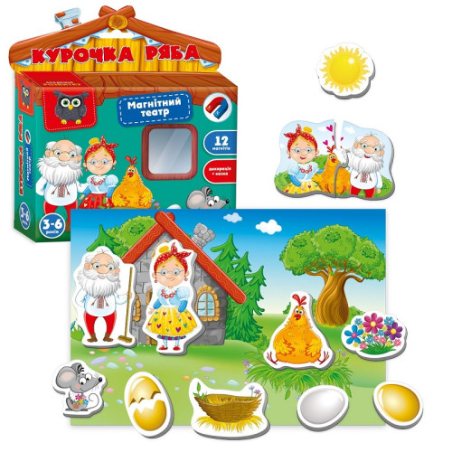 Игра Магнитный театр Vladi Toys Курочка Ряба (VT3206-31) — 18147