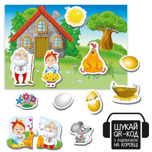 Магнітний театр Vladi Toys з аудіоказкою, Казкові голоси Курочка Ряба (VT3206-39) — 18109 Магнітний театр Vladi Toys з аудіоказкою, Казкові голоси Курочка Ряба (VT3206-39) — 18109
