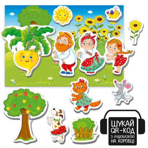 Магнитный театр Vladi Toys с аудиосказкой, Сказочные голоса Рипка (VT3206-40) — 18110