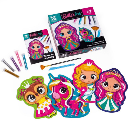 Набір для творчості Vladi Toys з глітером, Казкові принцеси (VT4501-10) — 18073