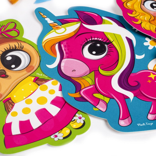 Набір для творчості Vladi Toys з глітером, Казкові принцеси (VT4501-10) — 18073