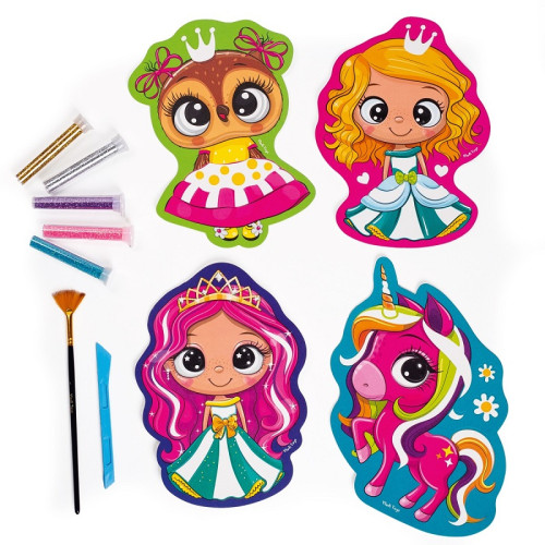Набір для творчості Vladi Toys з глітером, Казкові принцеси (VT4501-10) — 18073