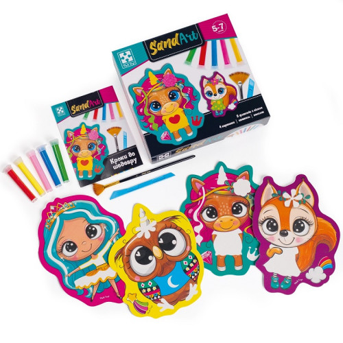 Набор для творчества Vladi Toys с глиттером, Весёлые друзья (VT4501-01) — 18075
