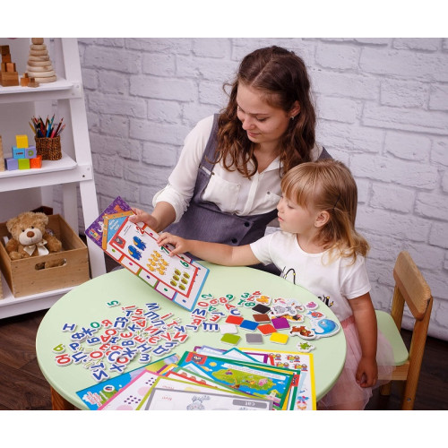 Магнитная игра Vladi Toys с доской 3 в 1 English, Алфавит, Математика (VT5412-04) — 17805