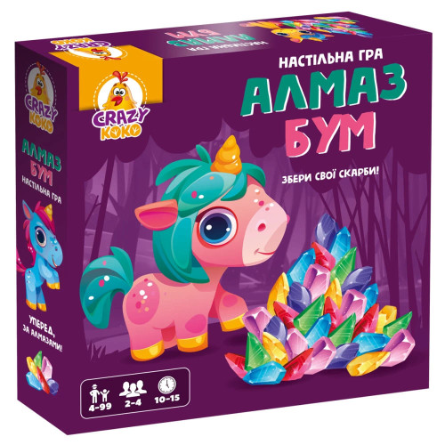 Настільна гра Vladi Toys маршрутна Алмаз бум єдиноріжки (VT8055-31)