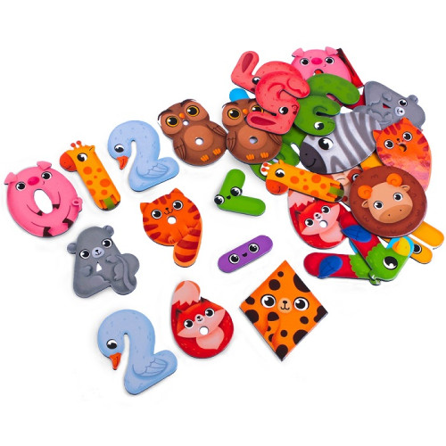 Гра розвиваюча Vladi Toys магнітна Диво-математика, Цифри та фігури (VT5411-19) — 17917