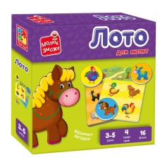 Розвиваюча гра Vladi Toys Лото, Ферма (VT2100-08)