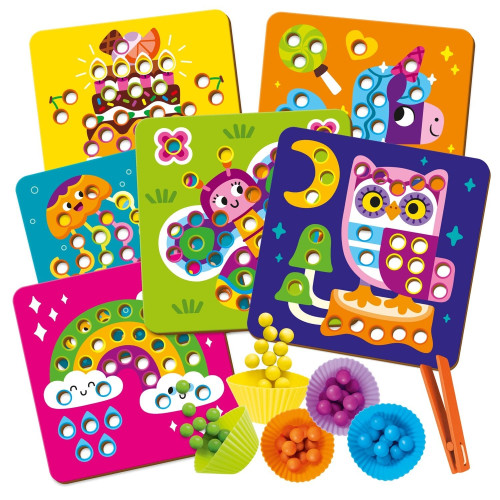 Мозаїка з дерев'яними кульками Vladi Toys Доповни картинку (ZB2002-08) — 17810