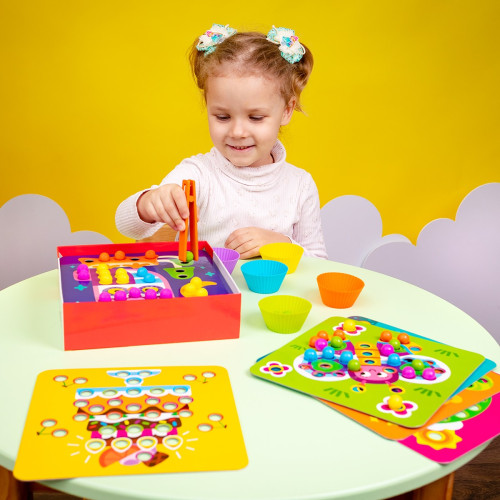 Мозаїка з дерев'яними кульками Vladi Toys Доповни картинку (ZB2002-08) — 17810
