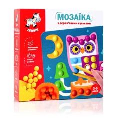 Мозаика с деревянными шариками Vladi Toys Дополни картинку (ZB2002-08)