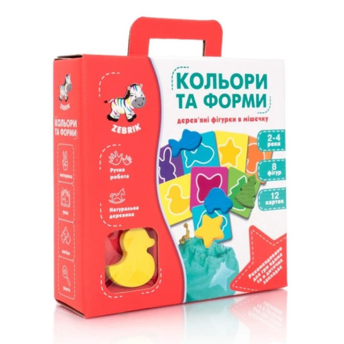 Настільна гра Vladi Toys з деревини Фігурки геометричні (ZB2001-01)