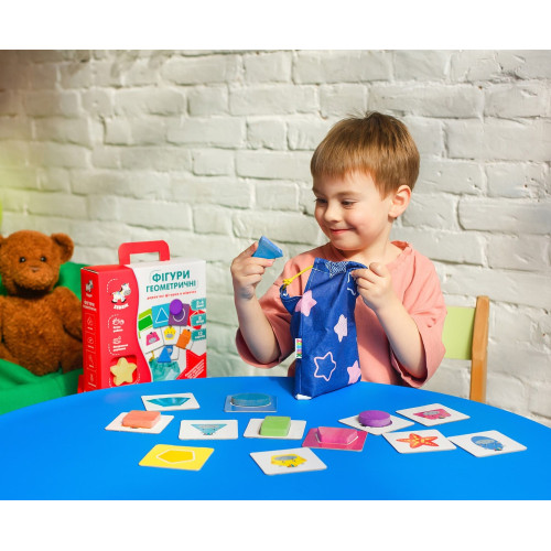 Настільна гра Vladi Toys з деревини Фігурки геометричні (ZB2001-02) — 17889