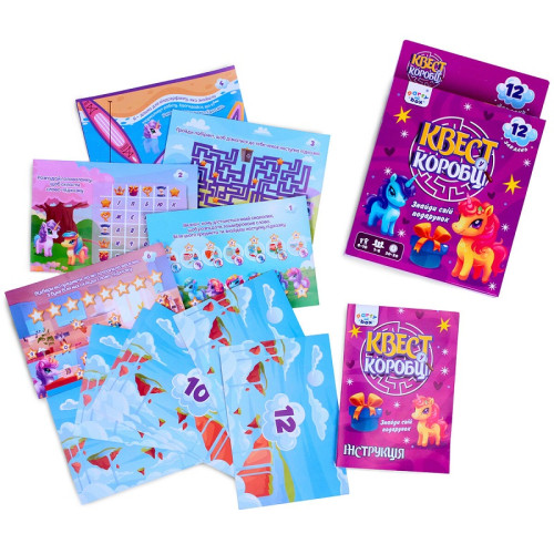 Настільна гра Vladi Toys Квест у коробці, Єдиноріжки (VT5902-01) — 18043