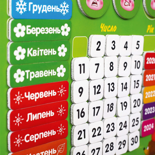 Настільна гра Vladi Toys Магнітний календар (VT5555-04) — 17912