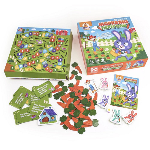 Настільна гра Vladi Toys маршрутна, Морквяні перегони (VT8055-33) — 17729