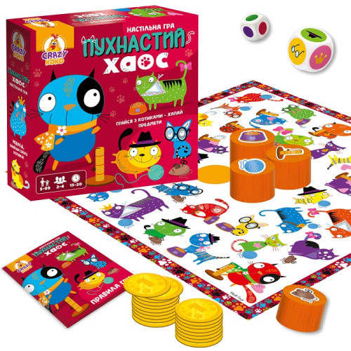 Настільна гра Vladi Toys розважальна, Пухнастий хаос (VT8055-32) — 17730