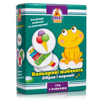 Настільна гра Vladi Toys розважальна, Кольорові жабенята (VT8025-06)