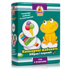 Настільна гра Vladi Toys розважальна, Кольорові жабенята (VT8025-06)