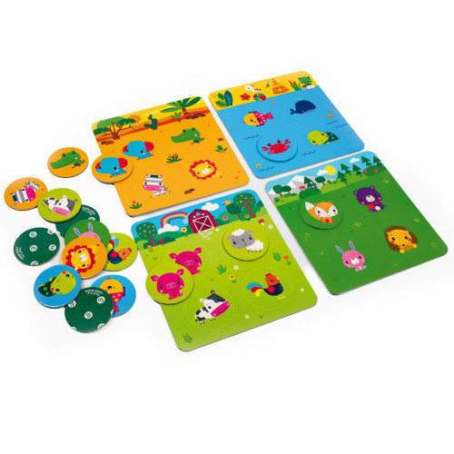 Настільна гра Vladi Toys Лото, Вивчаємо тваринок (VT2910-01) — 18017