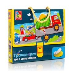 Настільна гра Vladi Toys з липучками, Транспорт (VT1302-28)
