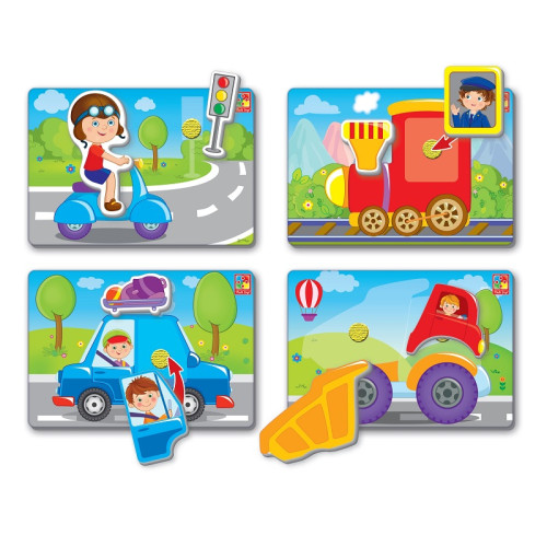 Дитяча гра з липучками Vladi Toys Машинки (VT1302-21) — 17975