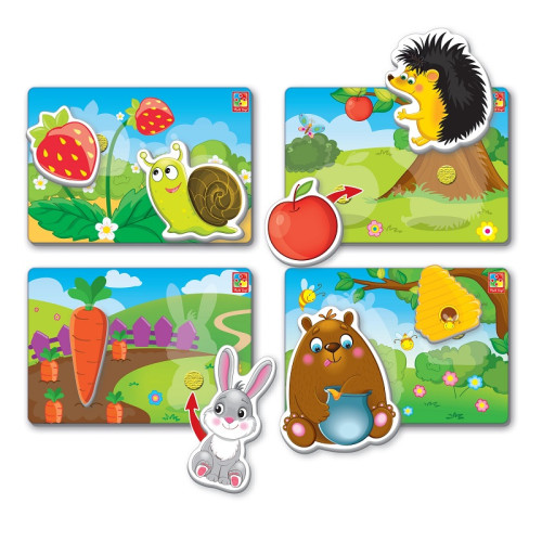 Дитяча гра з липучками Vladi Toys Смаколики (VT1302-22) — 17973