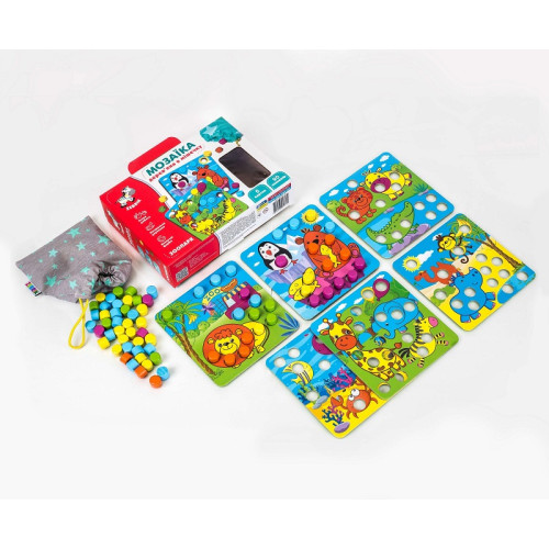 Мозаїка дерев'яна Vladi Toys Зоопарк (ZB2002-02) — 17809 Мозаїка дерев'яна Vladi Toys Зоопарк (ZB2002-02) — 17809