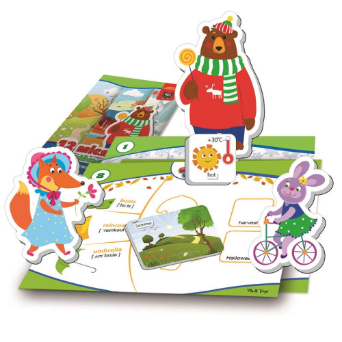 Розвиваюча гра Vladi Toys магнітна, Англійська 12 місяців (VT5411-10) — 18003